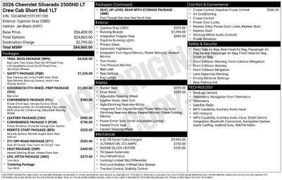 2026 Chevrolet Silverado 2500 HD LT