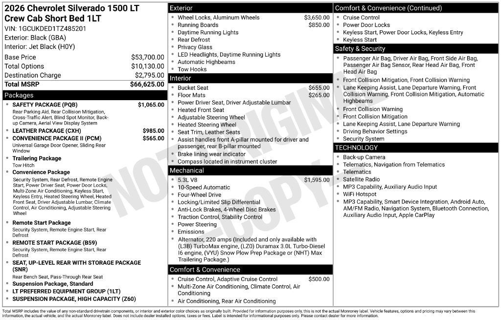 2026 Chevrolet Silverado 1500 LT