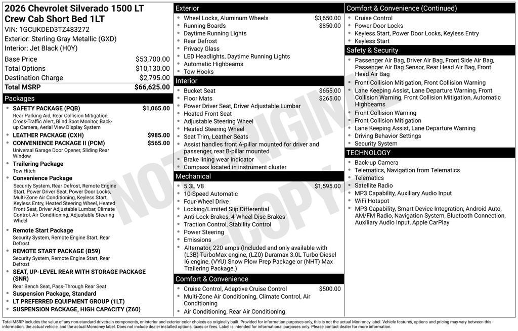 2026 Chevrolet Silverado 1500 LT