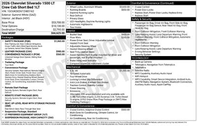 2026 Chevrolet Silverado 1500 LT