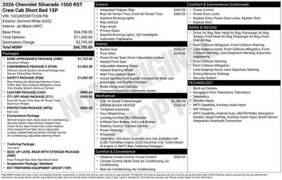 2026 Chevrolet Silverado 1500 RST