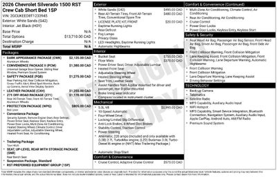2026 Chevrolet Silverado 1500 RST