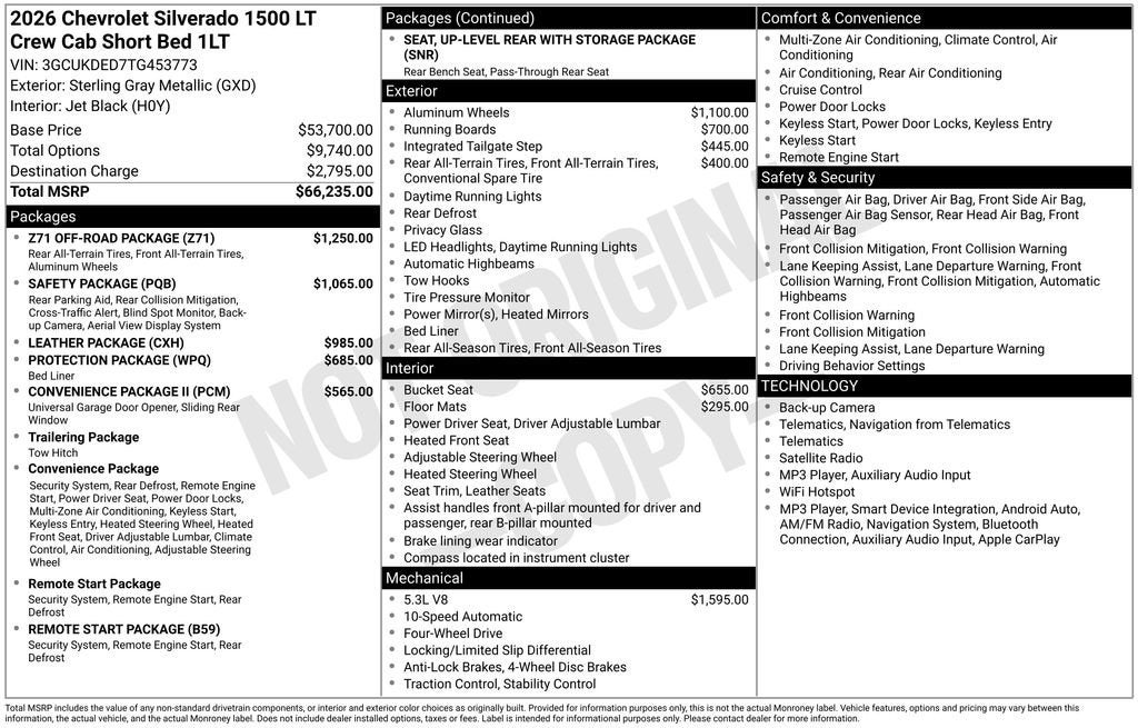 2026 Chevrolet Silverado 1500 LT