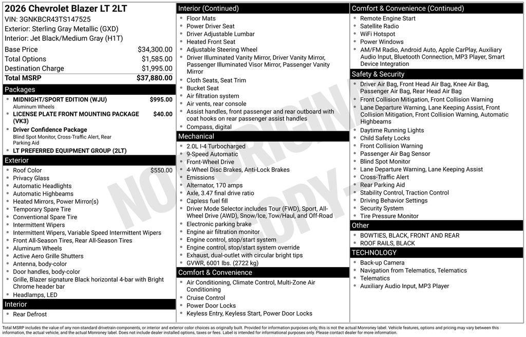 2026 Chevrolet Blazer 2LT