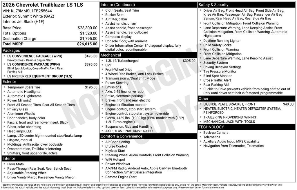 2026 Chevrolet Trailblazer LS