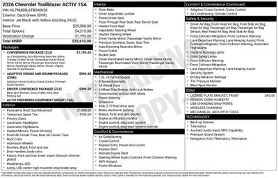 2026 Chevrolet Trailblazer ACTIV